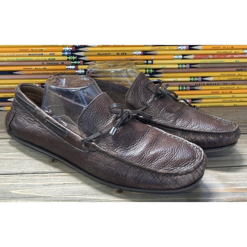 Saks Fifth Ave Driving Loafers Brown Preppy Old Money Men's 10.5 M